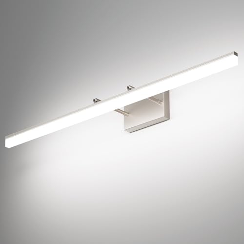 40 inch Modern Brushed Nickel Vanity Light Adjustable LED Bathroom Light Fixtures Over Mirror Rotatable Vanity Lighting 5500K