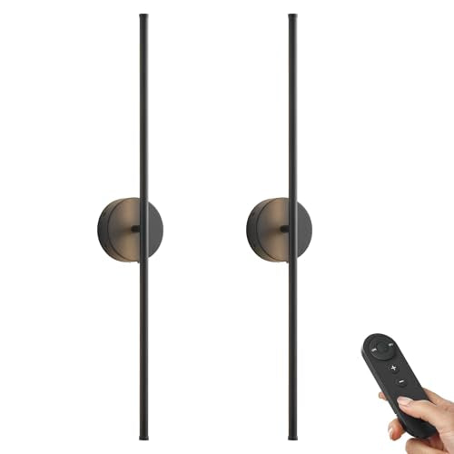 Battery Operated Wall Sconces Set of Two Wireless Wall Lights (2 Count)