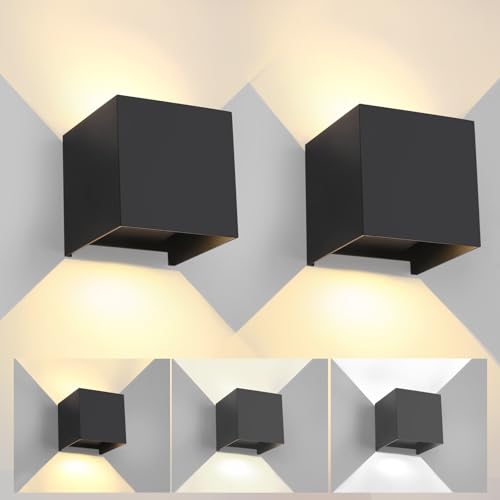 2 Pack LED 20W Outdoor Wall Lights Exterior (2 Count)