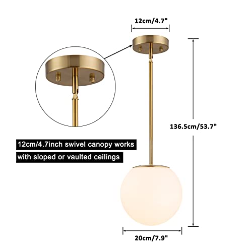 Gold Globe Pendant Light
