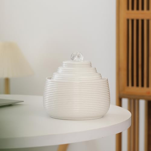 Indoor and Outdoor Fountain Water Feature Fall Ceramic Home Office Decoration mini Tabletop Desktop