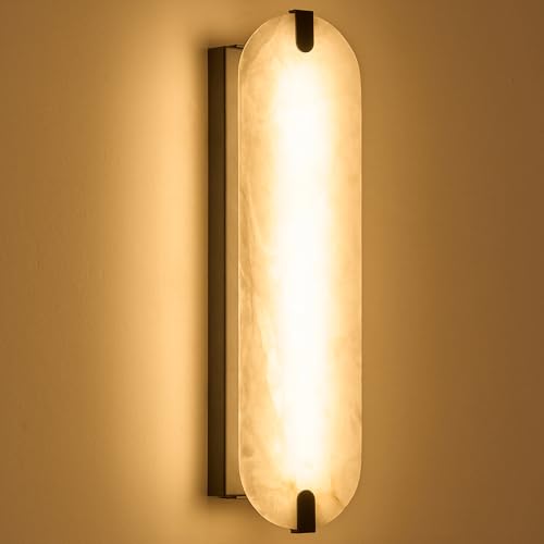 22.8in Alabaster Wall Sconce