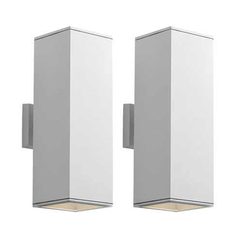 18" Modern Outdoor Porch Light in 2 Lights (2 Count)