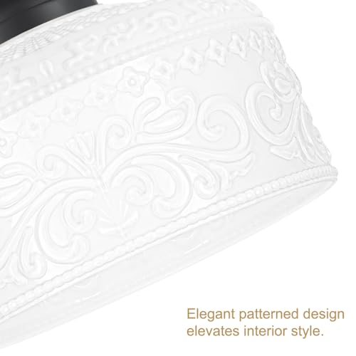 Artistic Black Handcrafted Semi Flush Mount Ceiling Light