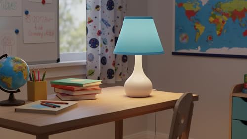 58915 Transitional Hardback Empire Shape UNO Construction Lamp Shade in Azure