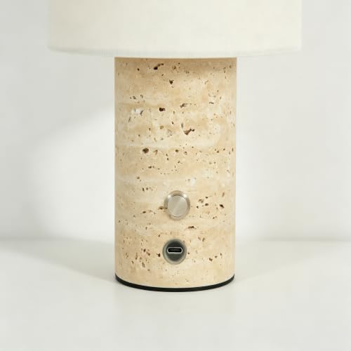 Marble Lamp Rechargeable Cordless Stone Touch Table Lamp