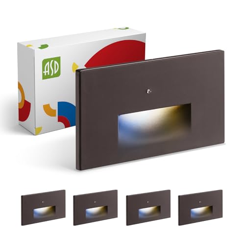 LED Recessed Step Light Fixture (4 Count)