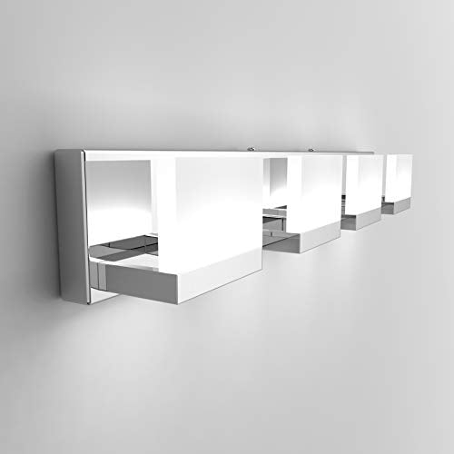 4 Lights LED Modern Vanity Light Chrome Bathroom Lighting Fixture Up and Down Bathroom Wall Light Over Mirror