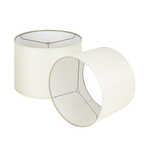 CreamWhite Set of 2 Lampshade Requires Self (2 Count)