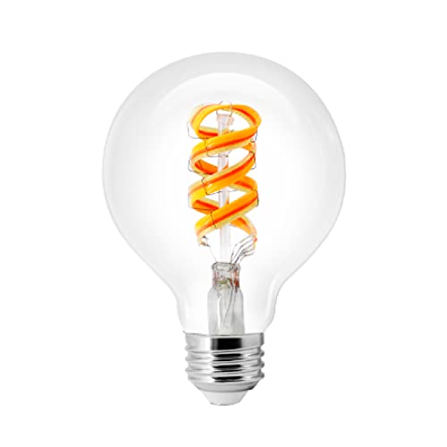 Sylvania WiFi LED Smart G25 RGBW Color and Amber Finish Filament Light Bulb