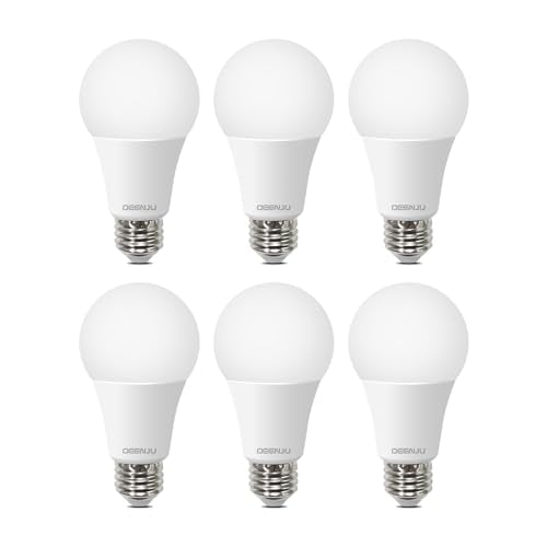 A19 Light Bulbs 100 Watt 2700K Soft White (6 Count)