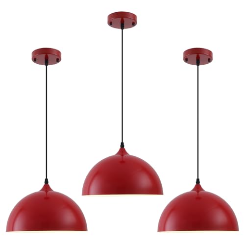 Industrial Pendant Light Fixtures (3 Count)