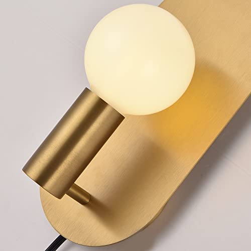 Gold Plug in Wall Sconce Set of 2 (2 Count)