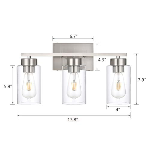 3 Light Bathroom Vanity Light