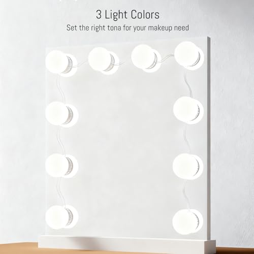 LED Vanity Lights for Mirror Hollywood Style USB Fill Light Adjustable Color and Brightness Mirrors Lights Stick on Makeup Table