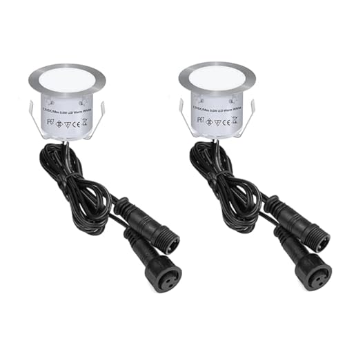 2 Packs Low Voltage Deck Lights Warm