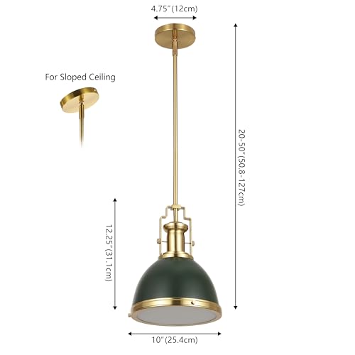 Homer Industrial Dome Pendant 10"
