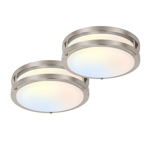 10 inch Flush Mount LED Ceiling Light Fixture (2 Count)