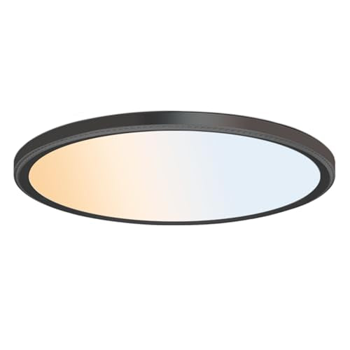 5CCT 3000k//3500k/4500k//5000k/6000k Selectable, Dimmable Led Flush Mount Ceiling Light, 20 Inch 5000LM Round Modern Flat Panel,Super Slim for Living Dining Kitchen Bedroom Room