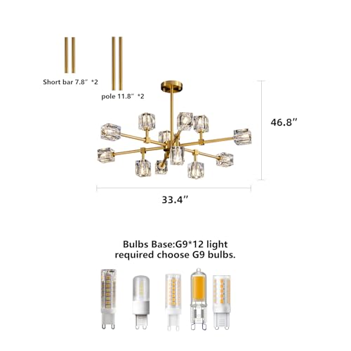 Crystal Chandeliers (12 Count)