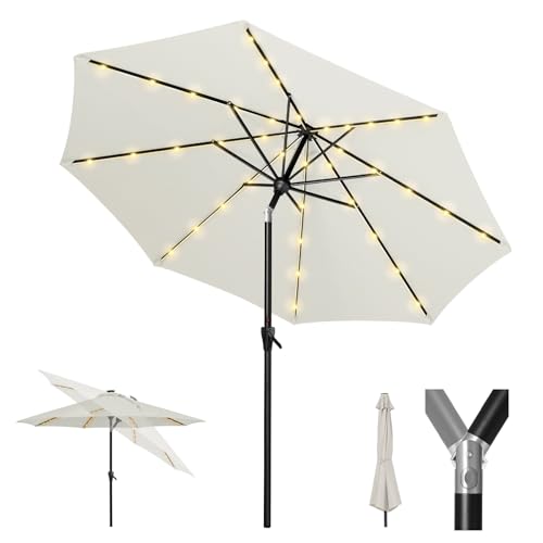 9ft Patio LED Umbrella with light