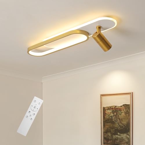 31.4inch Modern LED Ceiling Light 40w Gold Linear Ceiling Light