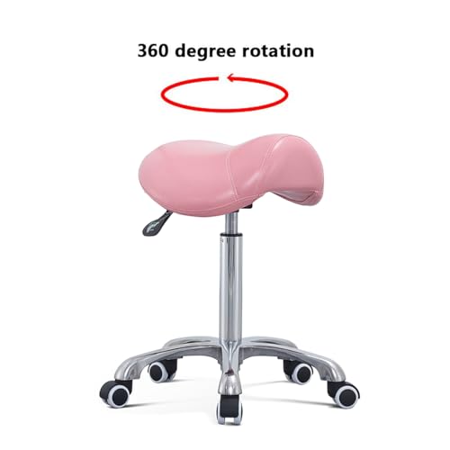 Saddle Stool Rolling Chair for Massage Clinic Spa Salon Cutting