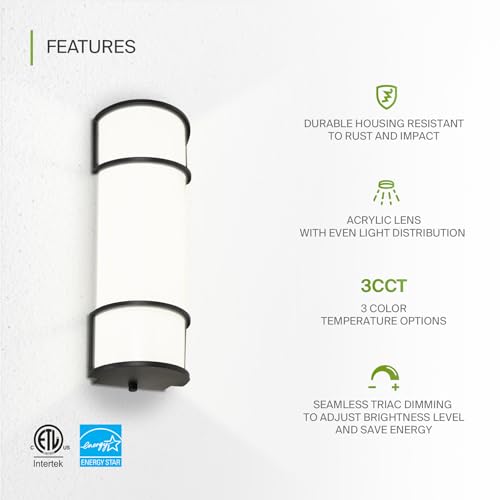 LED 18" Vanity Flush Mount Light Fixture (4 Count)