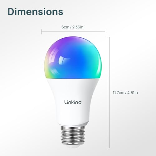 Matter Smart Light Bulb (4 Count)