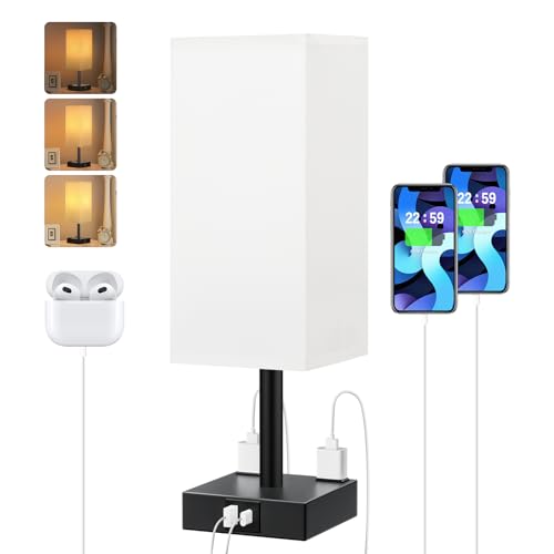 White Touch Table Lamp for Bedroom