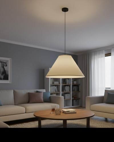32204A Hardback Empire Spider Lamp Shade in Ivory