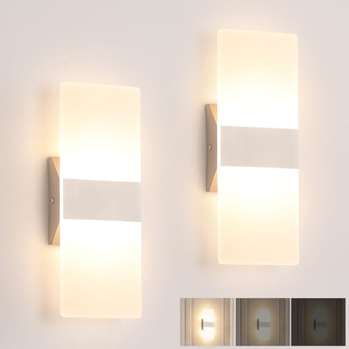 Modern LED Wall Sconces Set of 2