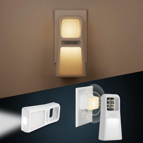 2 Pack 5-in-1 Power Failure Night Lights, Wireless Charging (2 Count)