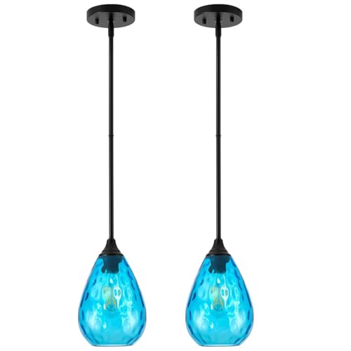Black Pendant Lights Kitchen Island 2 Pack (2 Count)