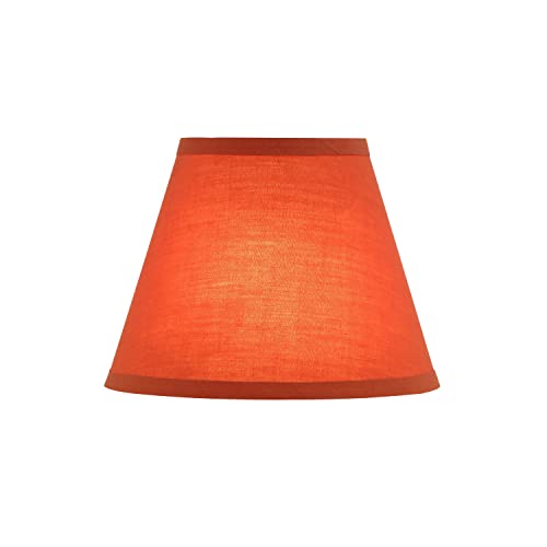 56002 Transitional Hardback Empire Shape UNO Construction Lamp Shade in Brick Red