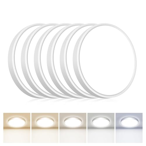 6PACK Flush Mount LED Ceiling Light Fixture
