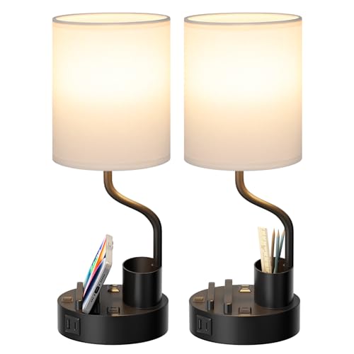 Bedside Lamps for Bedroom Set of 2 (2 Count)