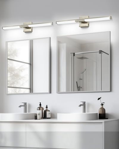 Modern Bathroom Light Fixtures Over Mirror