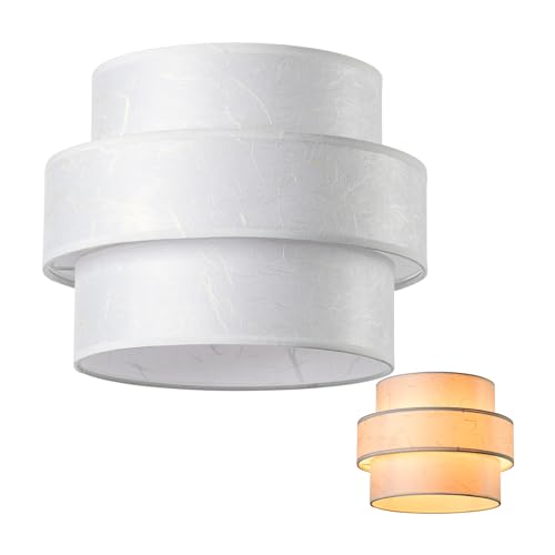 3 tier Drum Lamp Shade for Pendant Lighting Floor Lamps Replacement Shade