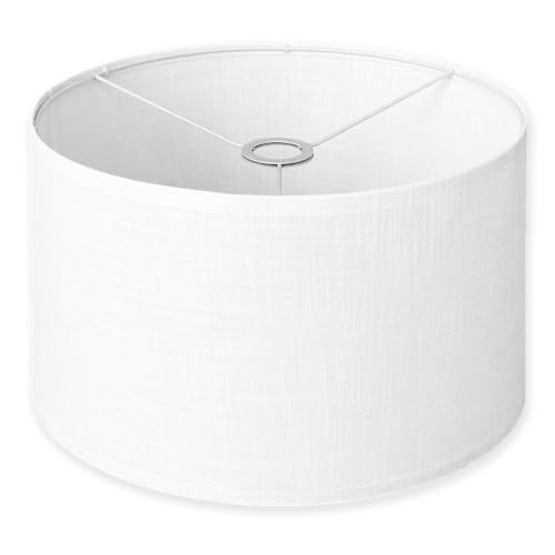 White Large Drum Lamp Shade for Floor Lamps