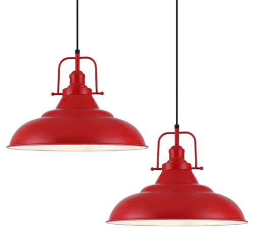 Red Pendant Light Kitchen Island (2 Count)