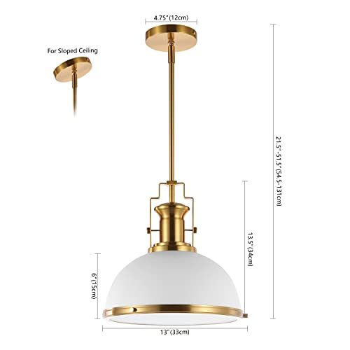 Homer Industrial Dome Pendant 13"