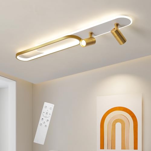 47.2inch Modern LED Ceiling Light 60w Gold Linear Ceiling Lights