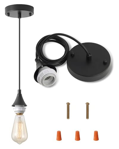 Vintage Black Pendant Light Kit