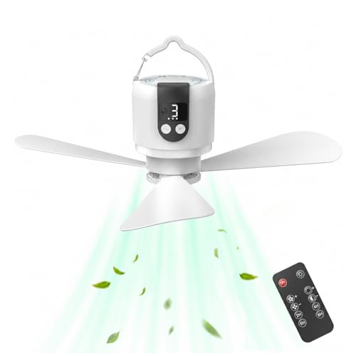 18" Camping Ceiling Fan with Light