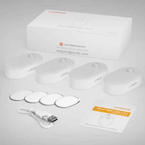 Rechargeable Battery Night Light with Motion Sensor (4 Count)