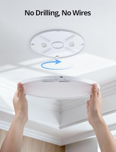 Rechargeable Battery Operated Ceiling Light for Shower Wireless