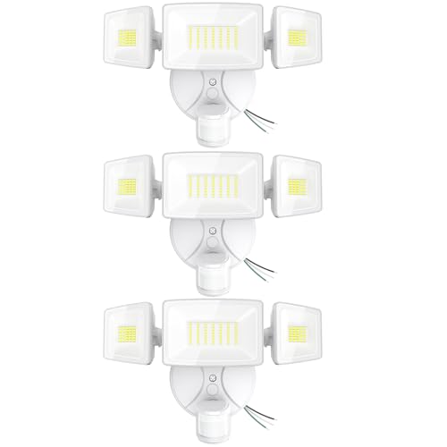3 Pack 75W Motion Sensor Outdoor Lights (3 Count)