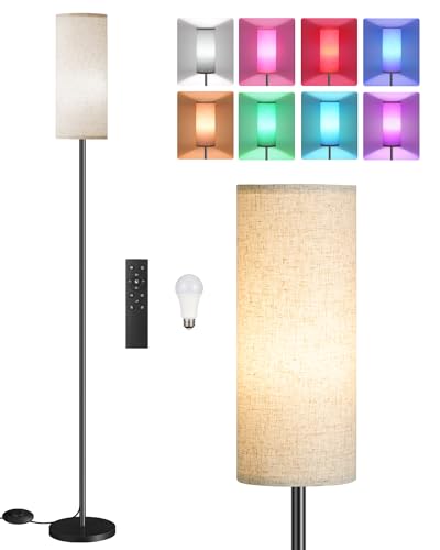 Dimmable Floor Lamp for Living Room with RGB Colors