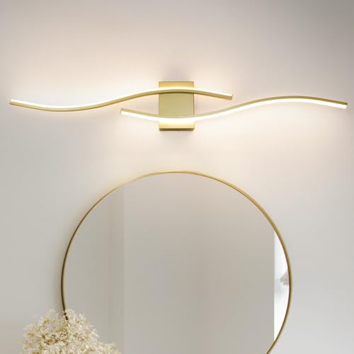 Modern Gold Bathroom Light Fixtures